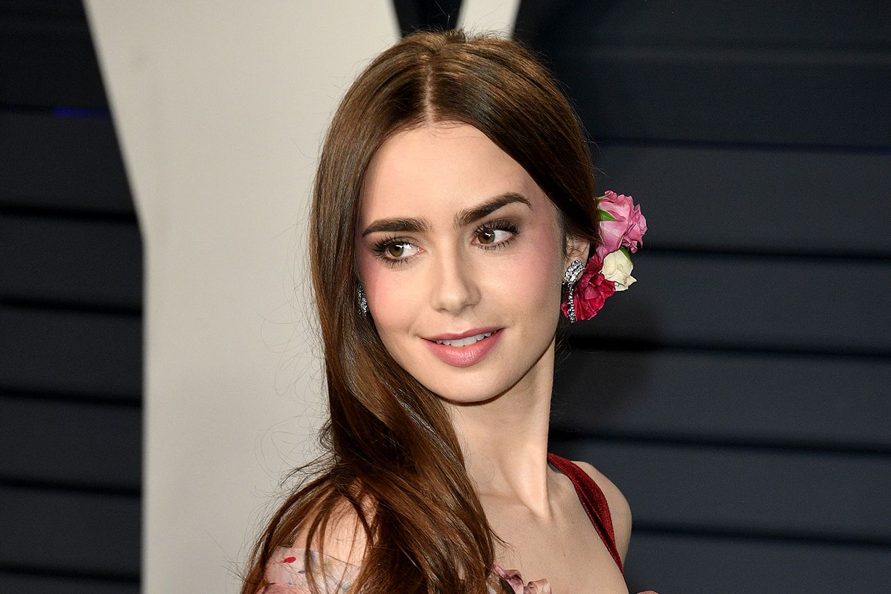 3. Lily Collins' Best Blue Hair Looks - wide 3
