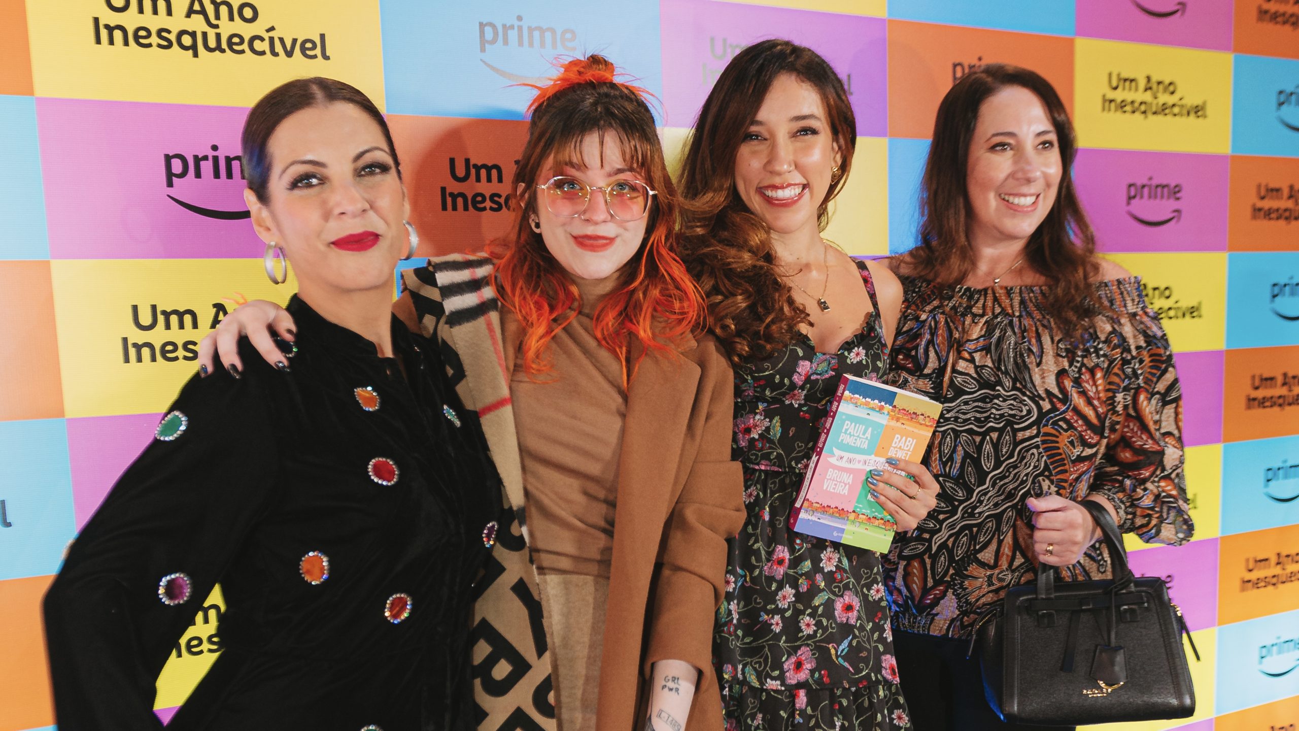 Thalita Rebouças, Babi Dewet, Bruna Vieira e Paula Pimenta na pré-estreia de Um Ano Inesquecível do Prime Video