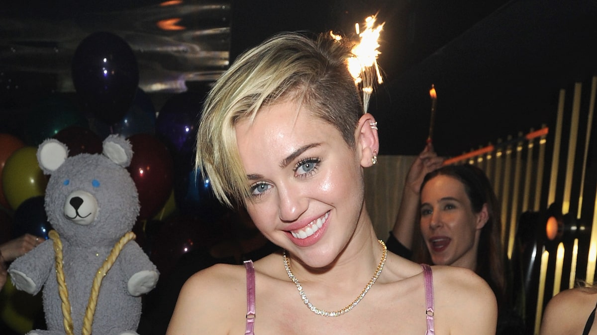 Miley em festa de lançamento do Bangerz