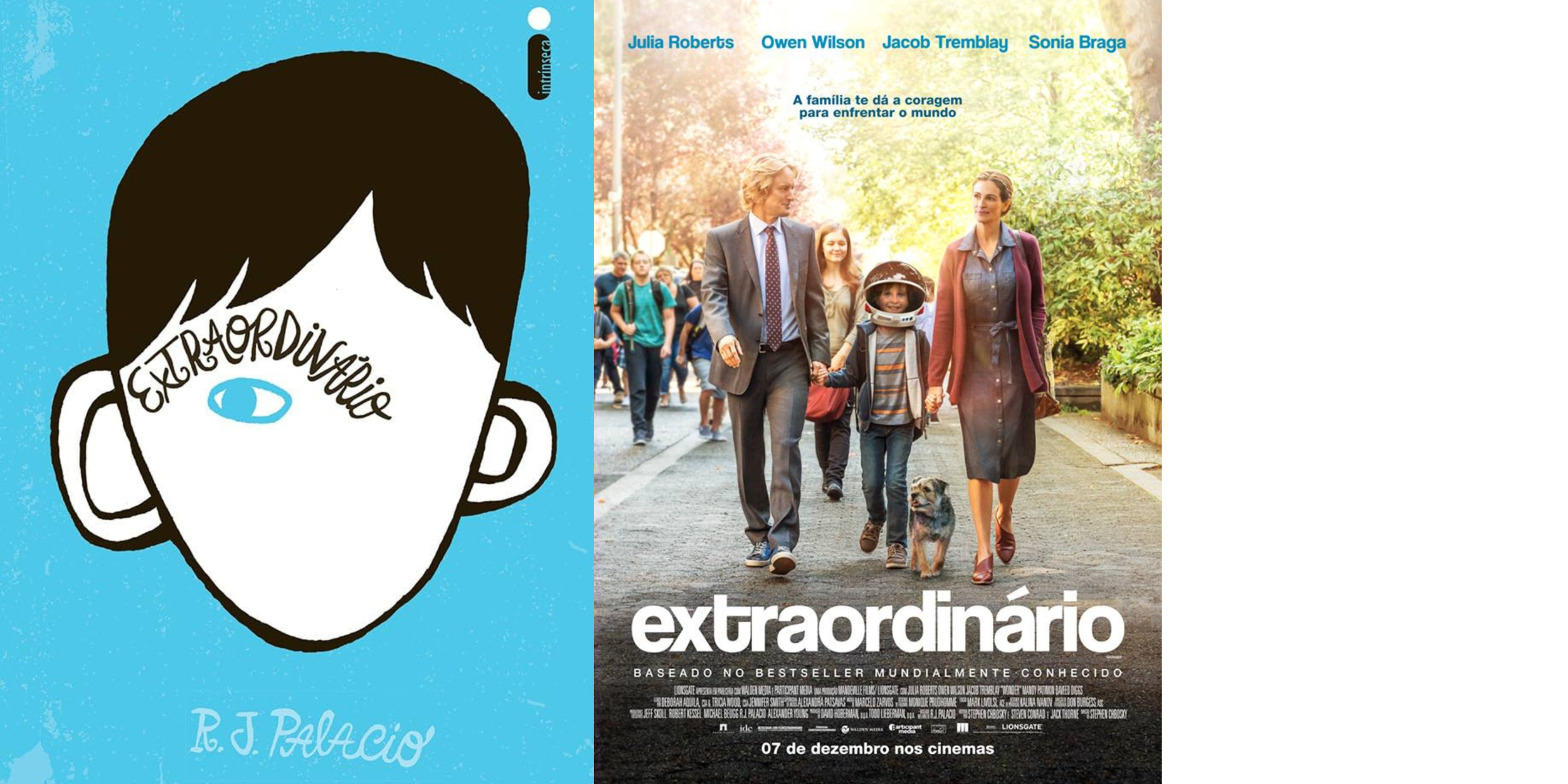 Extraordinário: filme e livro