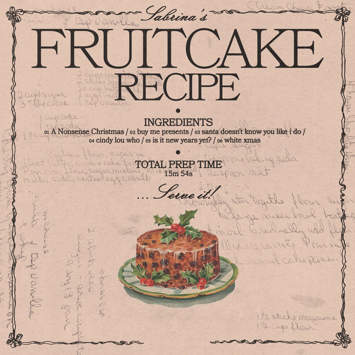 Tracklist EP de Natal da Sabrina Carpenter, Fruitcake