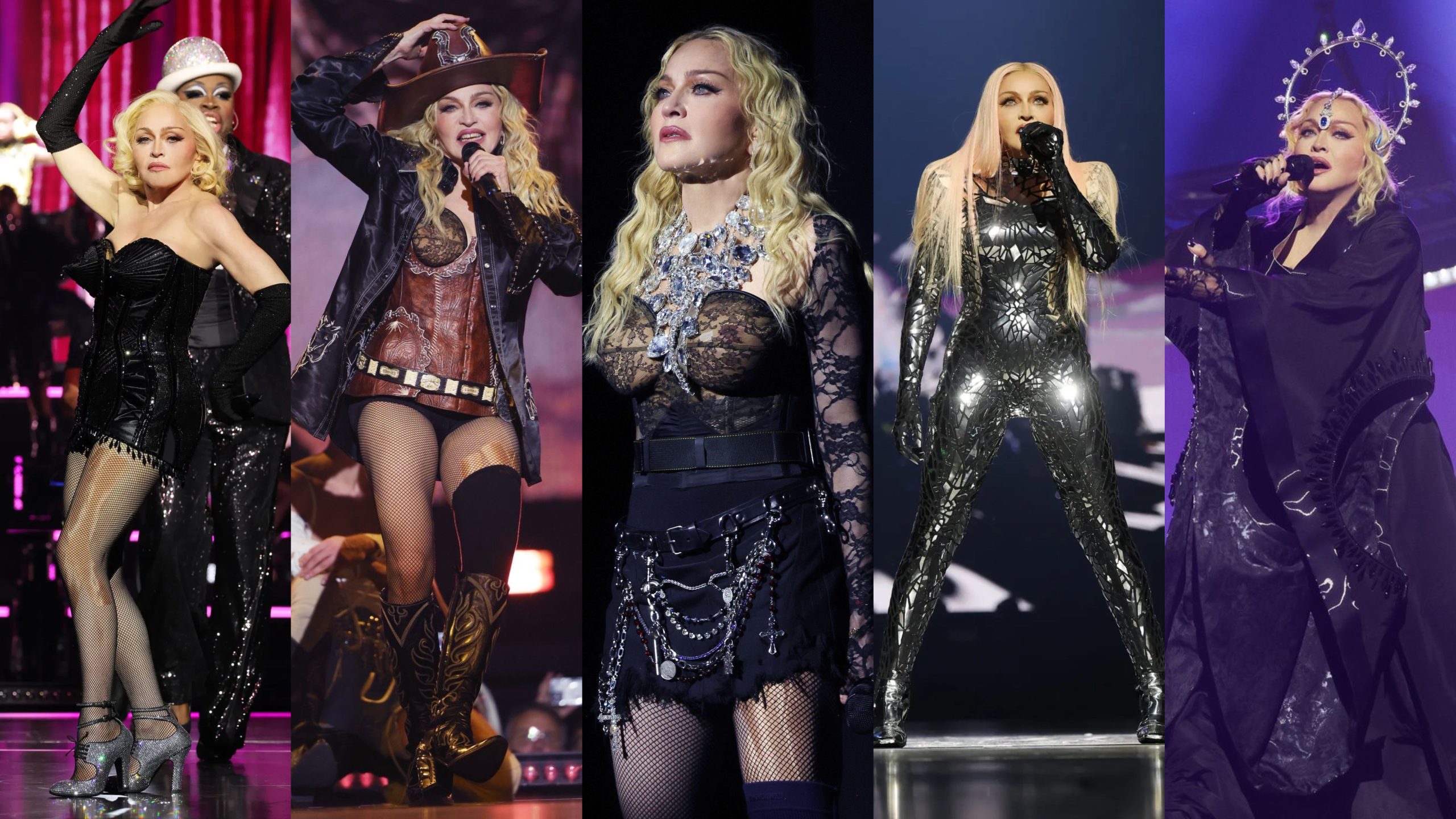 Madonna, eleita uma das artistas mais estilosas de 2024 pela Rolling Stone.