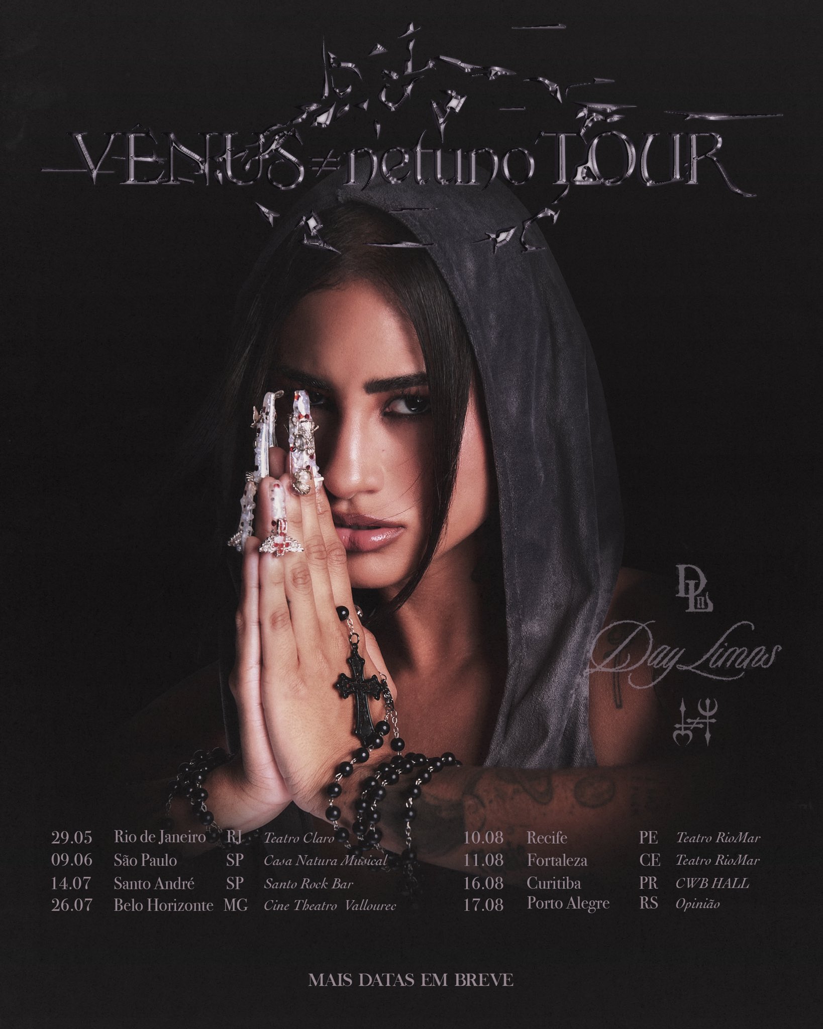 Day Limns na capa de divulgação da turnê VÊNUS≠netuno Tour.