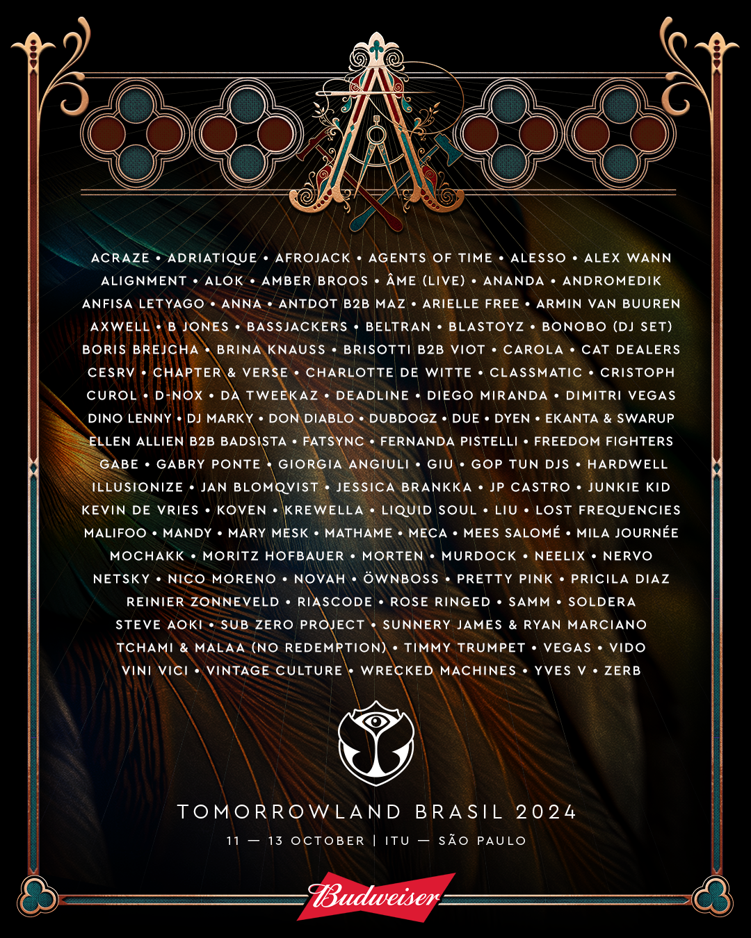 Tomorrowland Brasil 2024 line-up