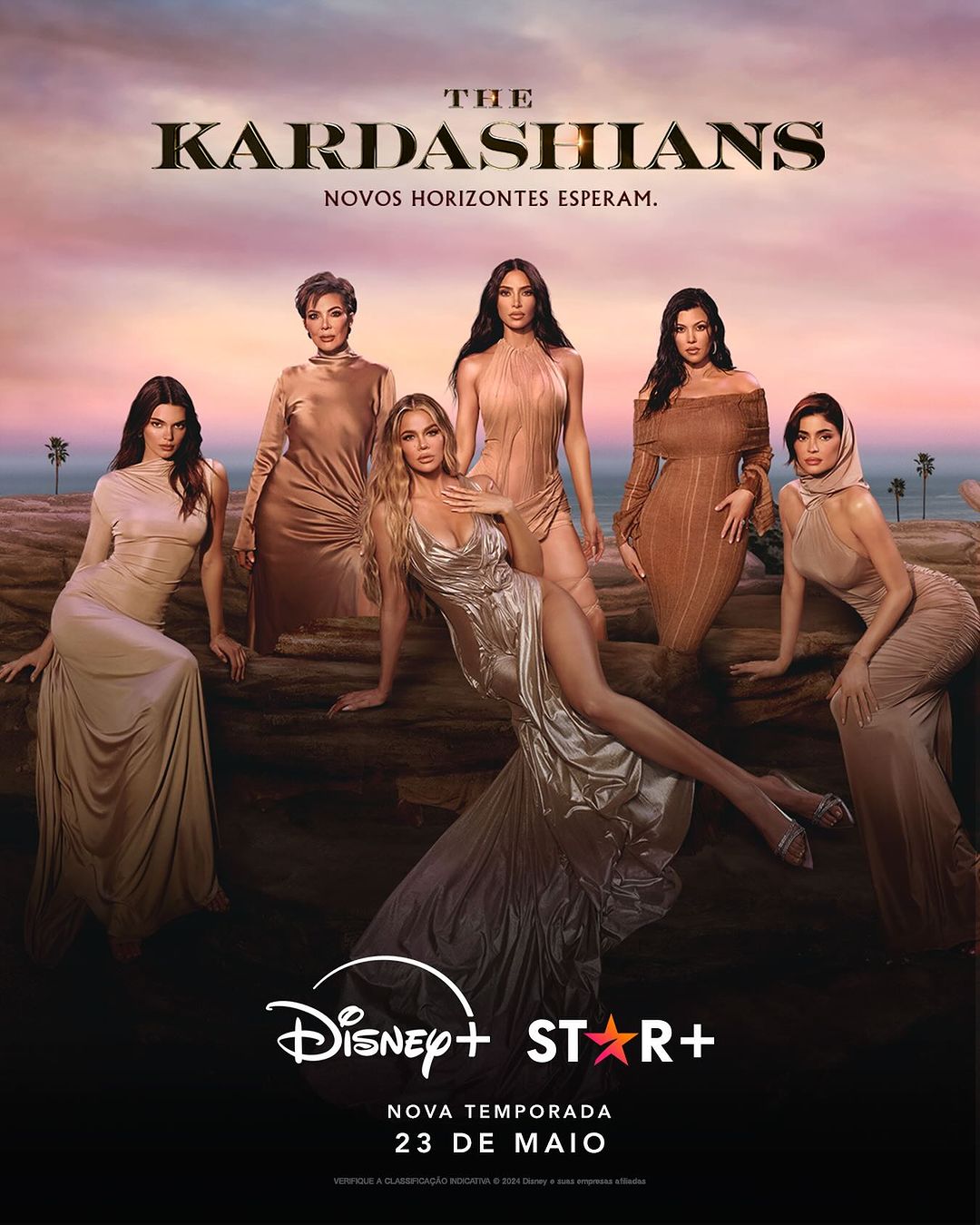 Pôster da quinta temporada de The Kardashians.