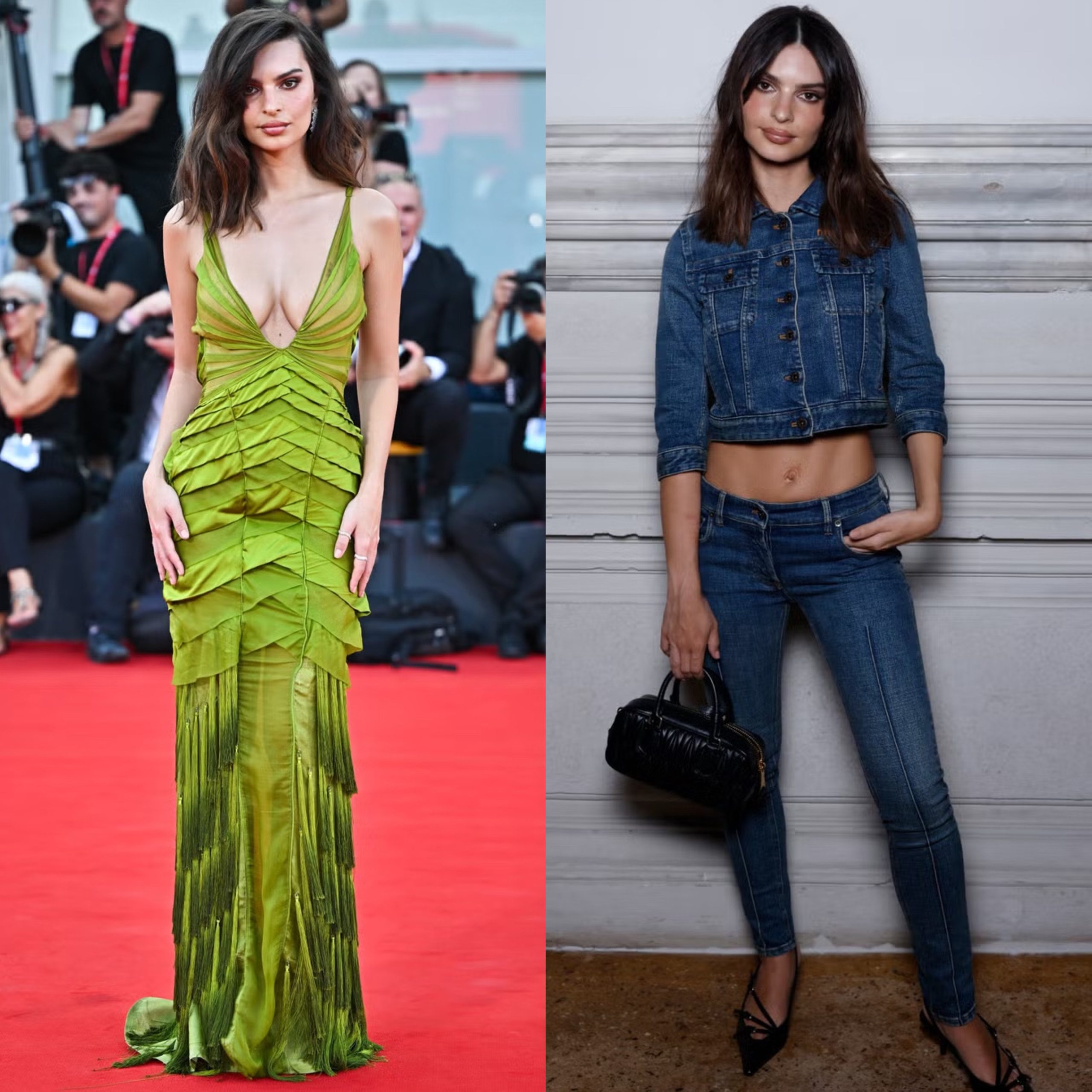 Emily Ratajkowski no Festival de Veneza 2024.