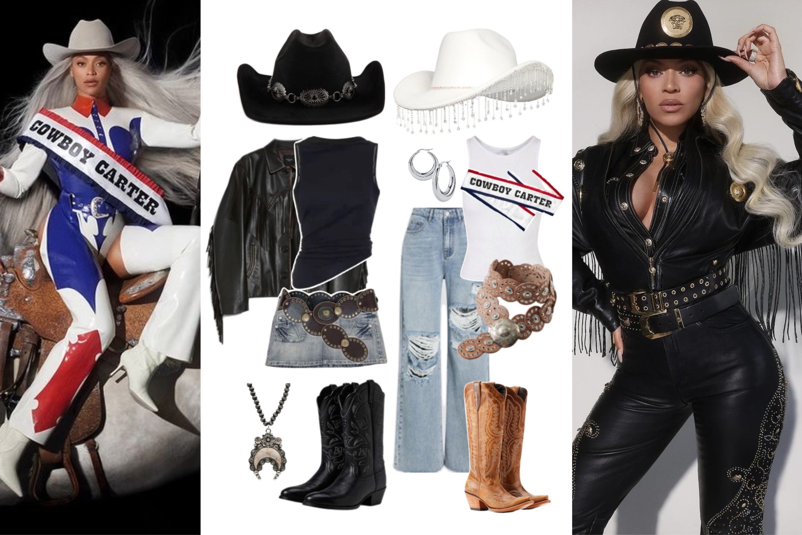 Beyoncé na era Cowboy Carter, uma das opções para fantasia de Halloween 2024.