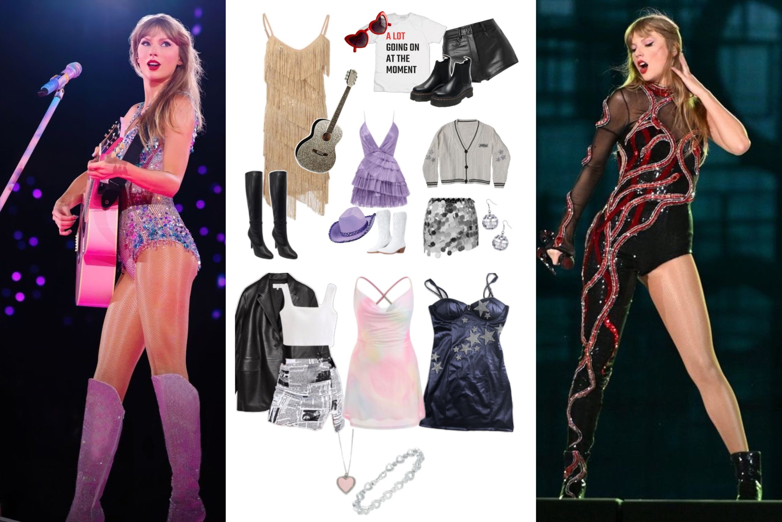 Taylor Swift na The Eras Tour, uma das opções de fantasia para Halloween 2024.