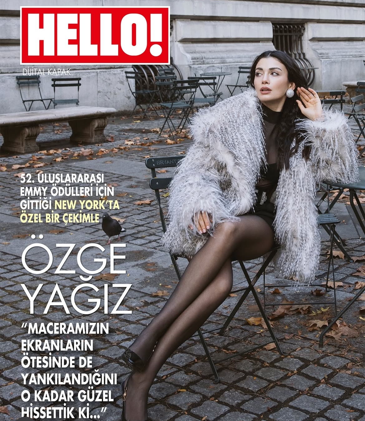 Atriz Özge Yağız é capa da revista HELLO