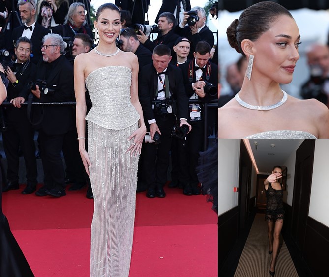 Foto de Dilan Çiçek Deniz em Cannes.