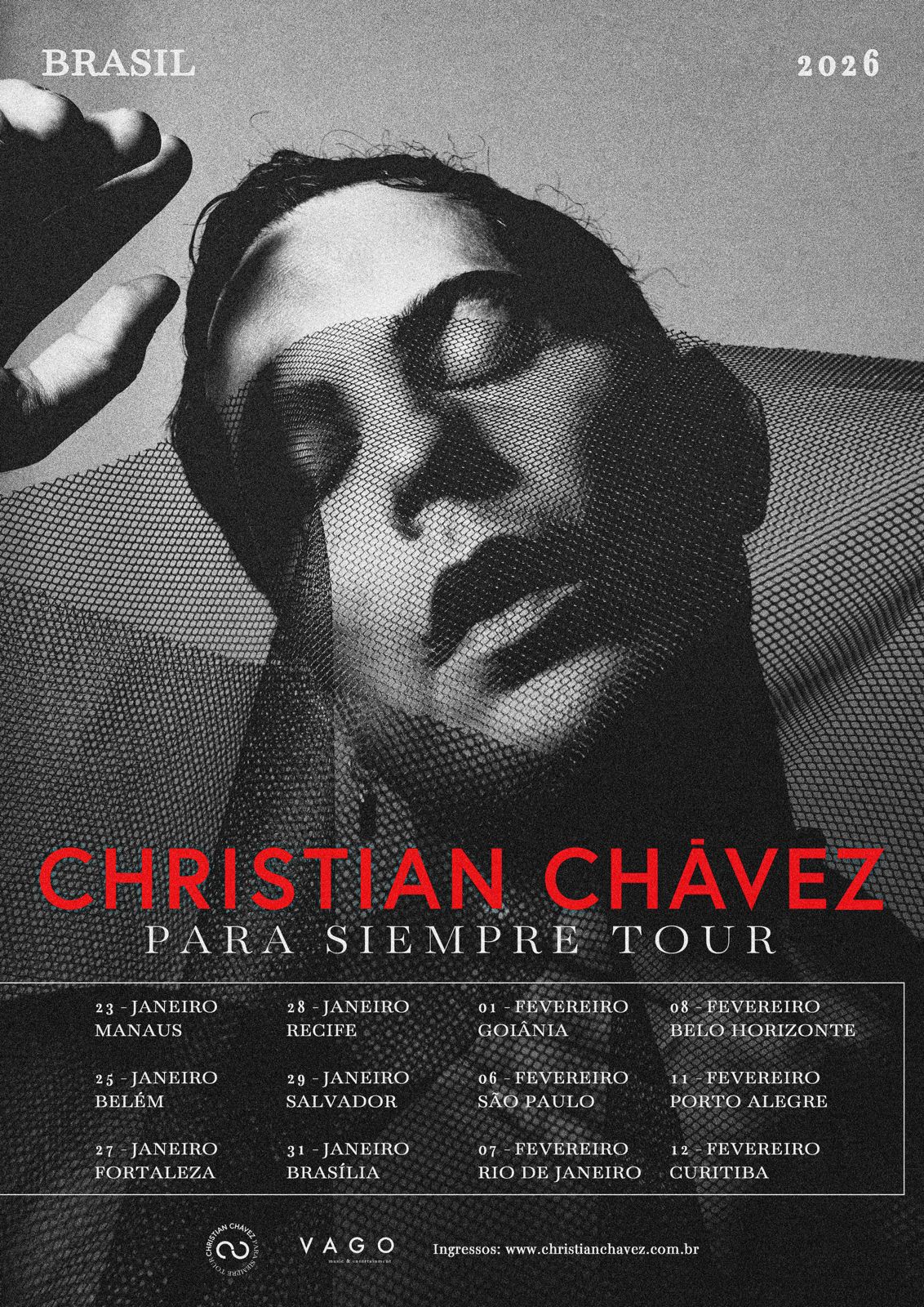 Divulgação Christian Chávez - Para Siempre Tour