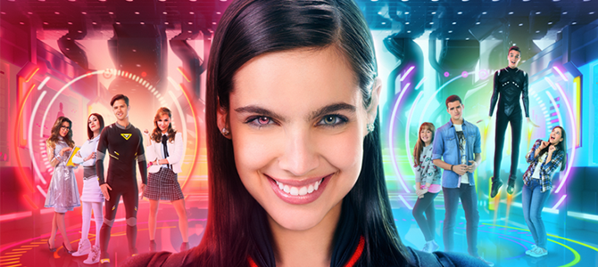 Imagem promocional da novela Eu Sou Franky (2015), com María Gabriela de Faría