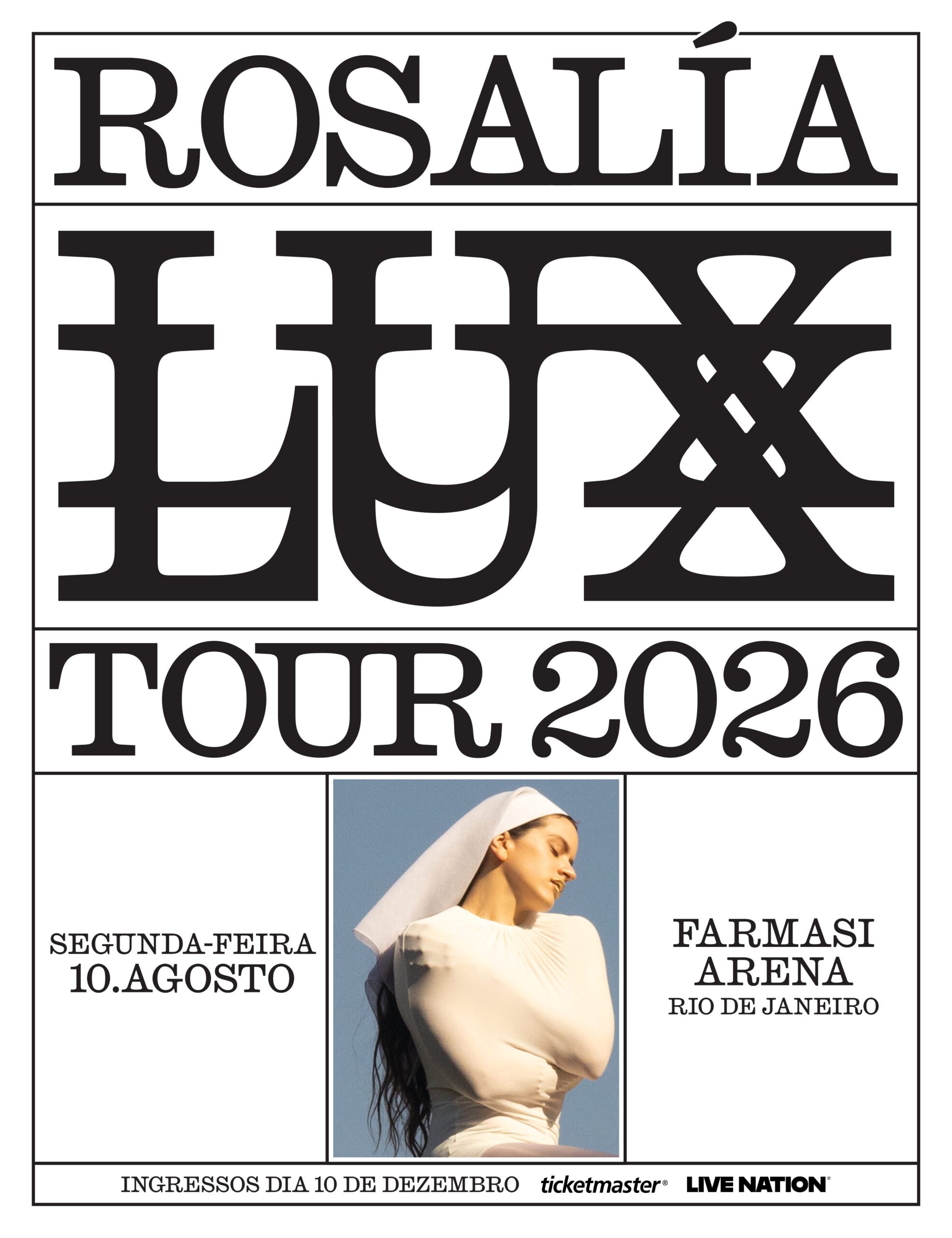 Pôster de divulgação da LUX World Tour