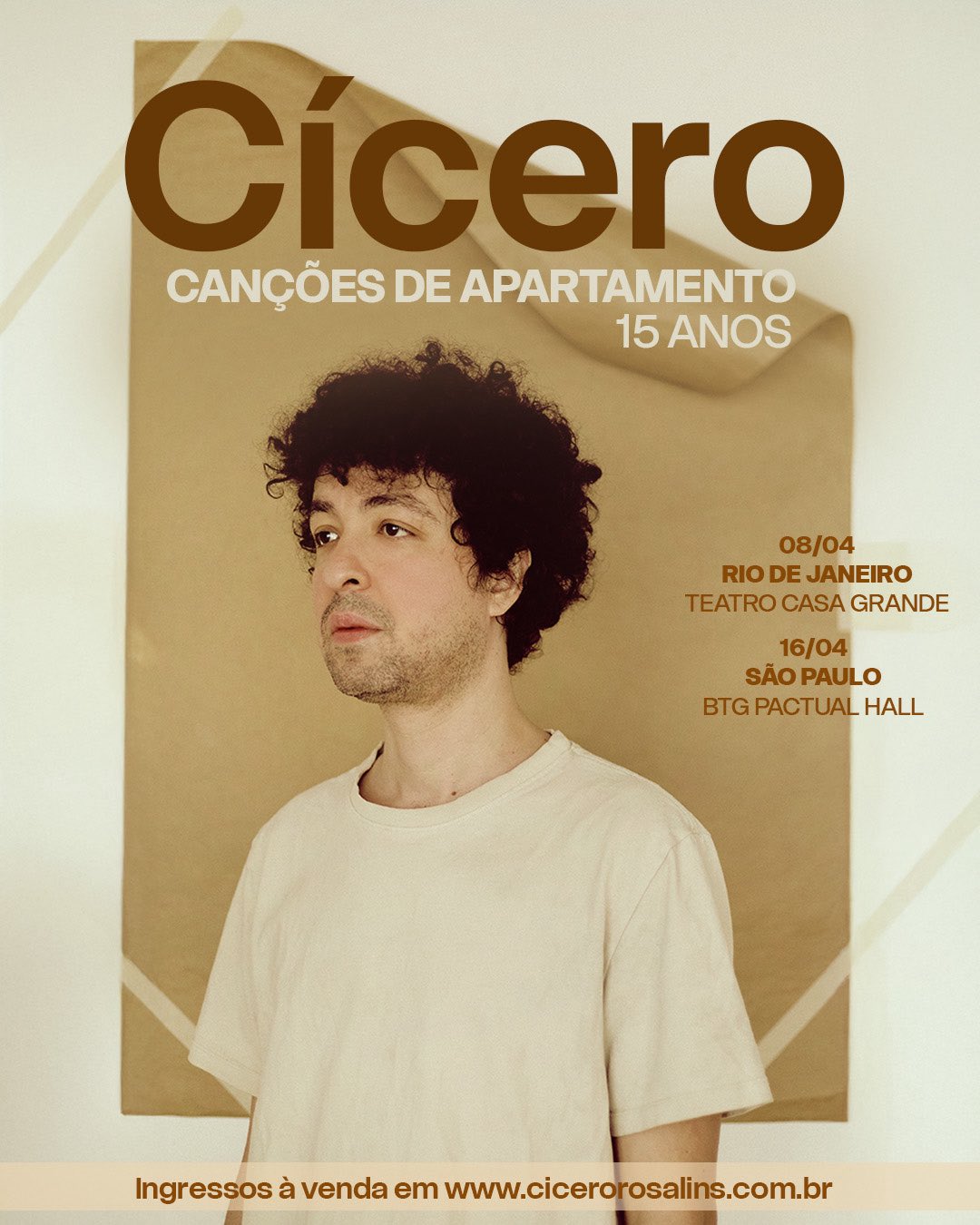 Pôster de divulgação dos shows de Cícero