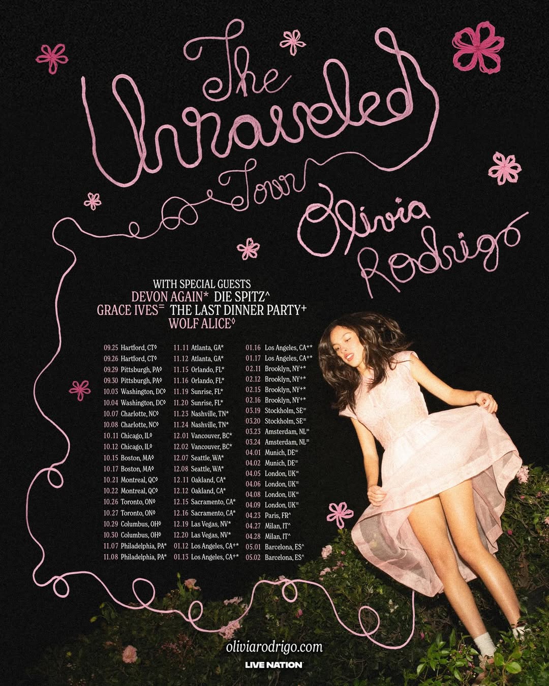 Anúncio da The Unravelled Tour