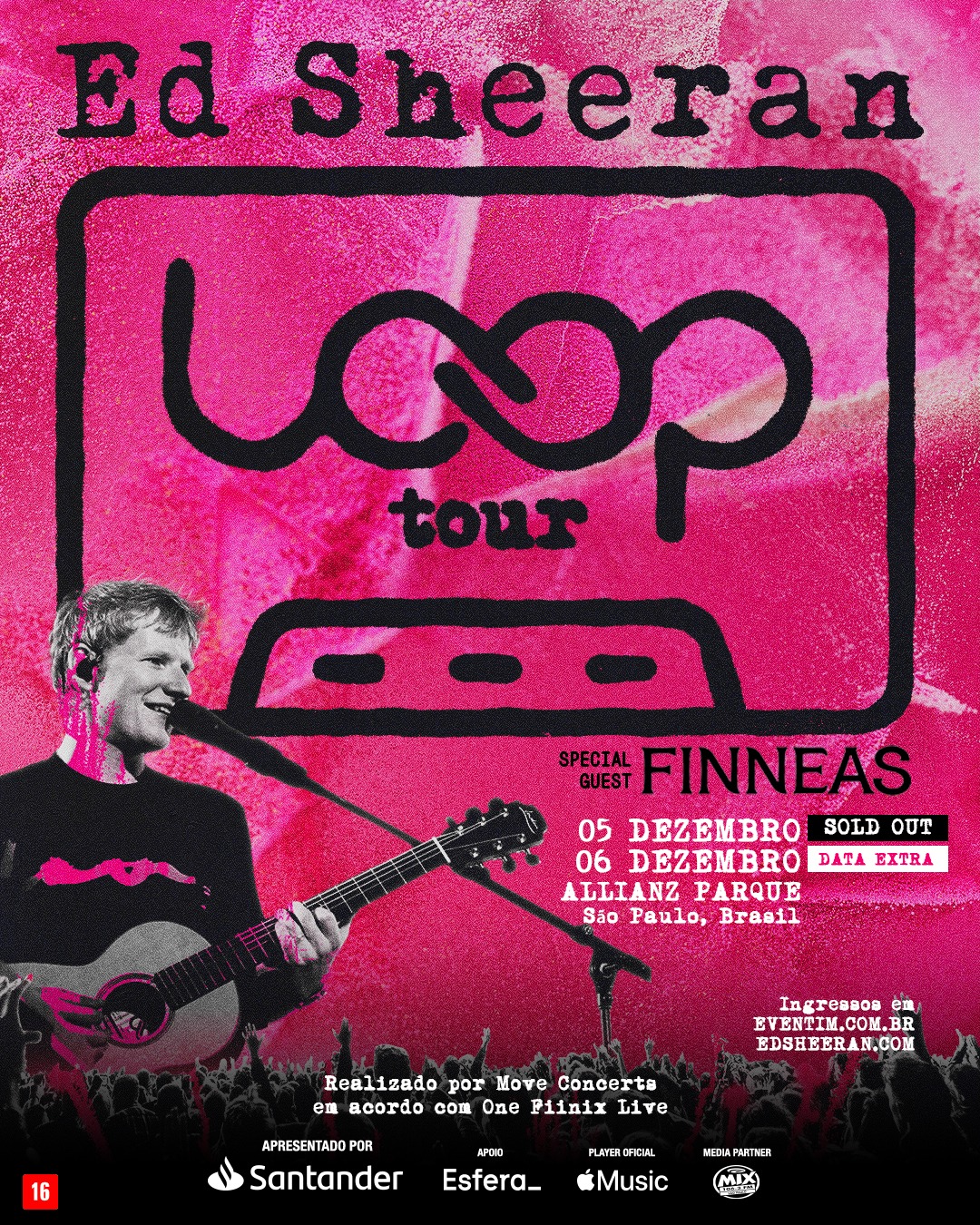 Pôster da LOOP Tour, de Ed Sheeran