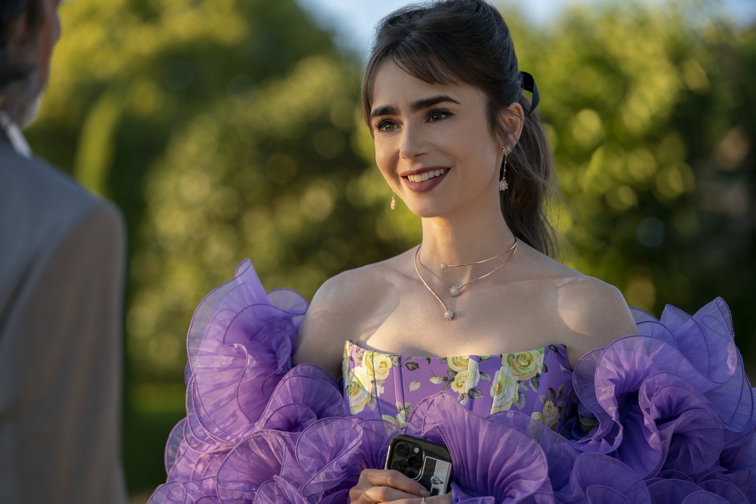 Emily in Paris. Lily Collins as Emily in episode 306 of Emily in Paris. Cr. Stéphanie Branchu/Netflix © 2022