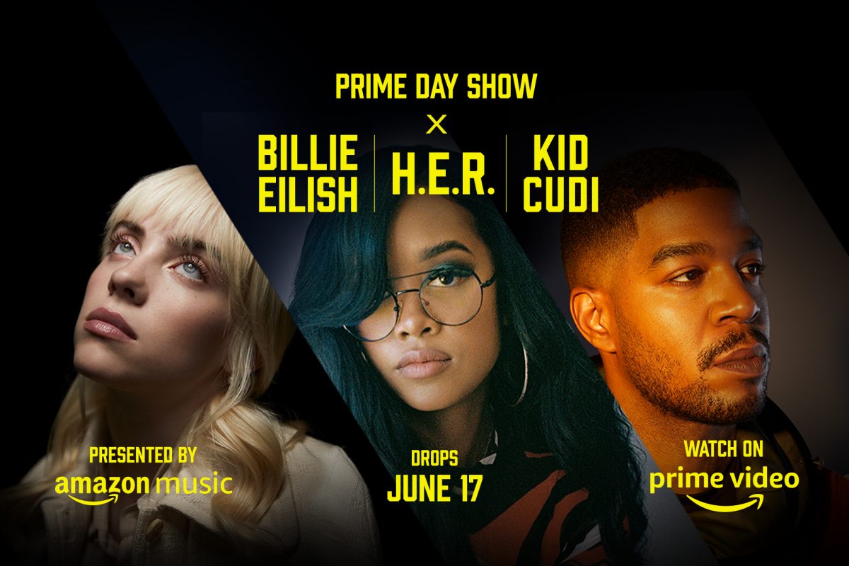 Billie Eilish, H.E.R e Kid Cudi no Prime Day Show