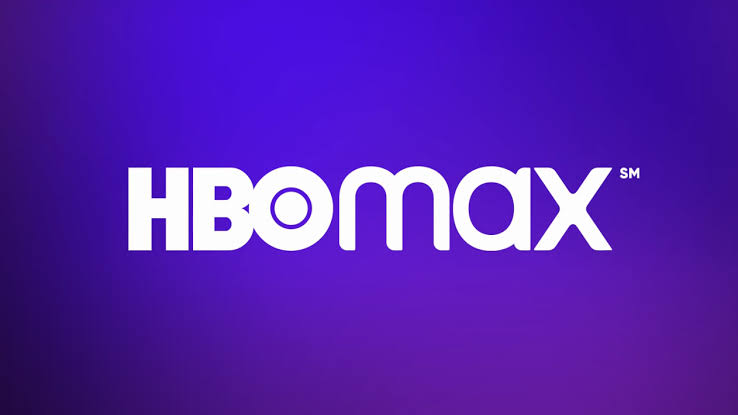 O título HBO Max está escrito em branco sob um fundo degrade de azul e roxo