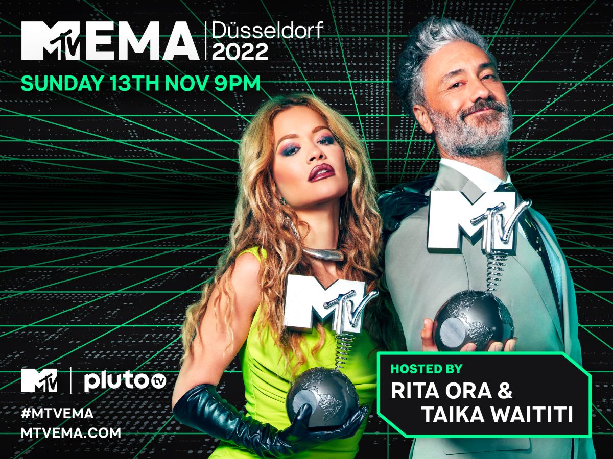 Rita Ora e Taika Waititi como apresentadores do EMA 2022