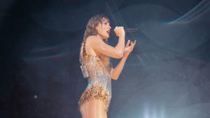 Taylor Swift durante show da The Eras Tour no Gillette Stadium em Foxborough, Massachusetts