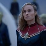 Brie Larson as Captain Marvel/Carol Danvers in Marvel Studios' THE MARVELS. Photo by Laura Radford. © 2023 MARVEL.