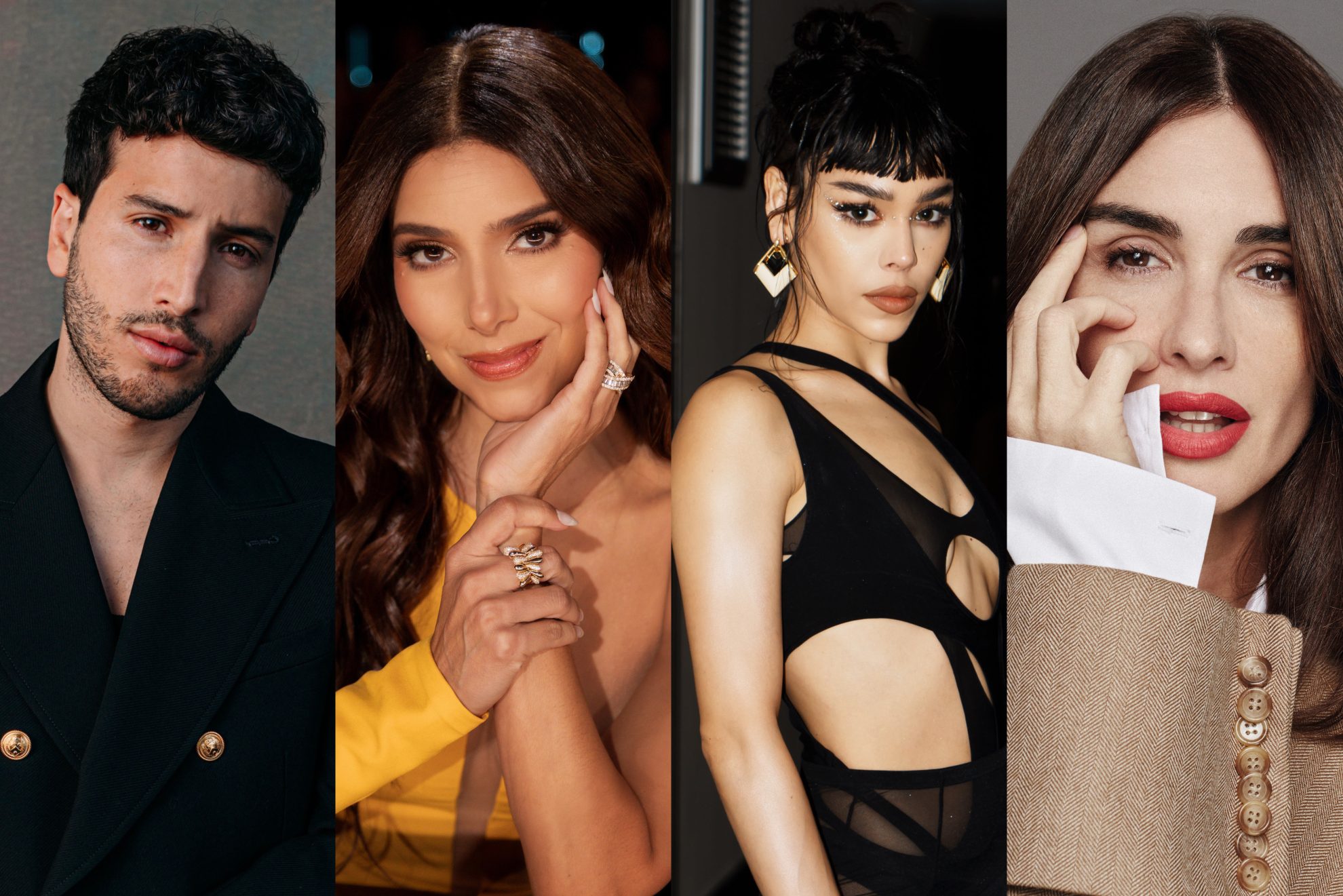 Imagem dos apresentadores da cerimônia do Grammy Latino de 2023.