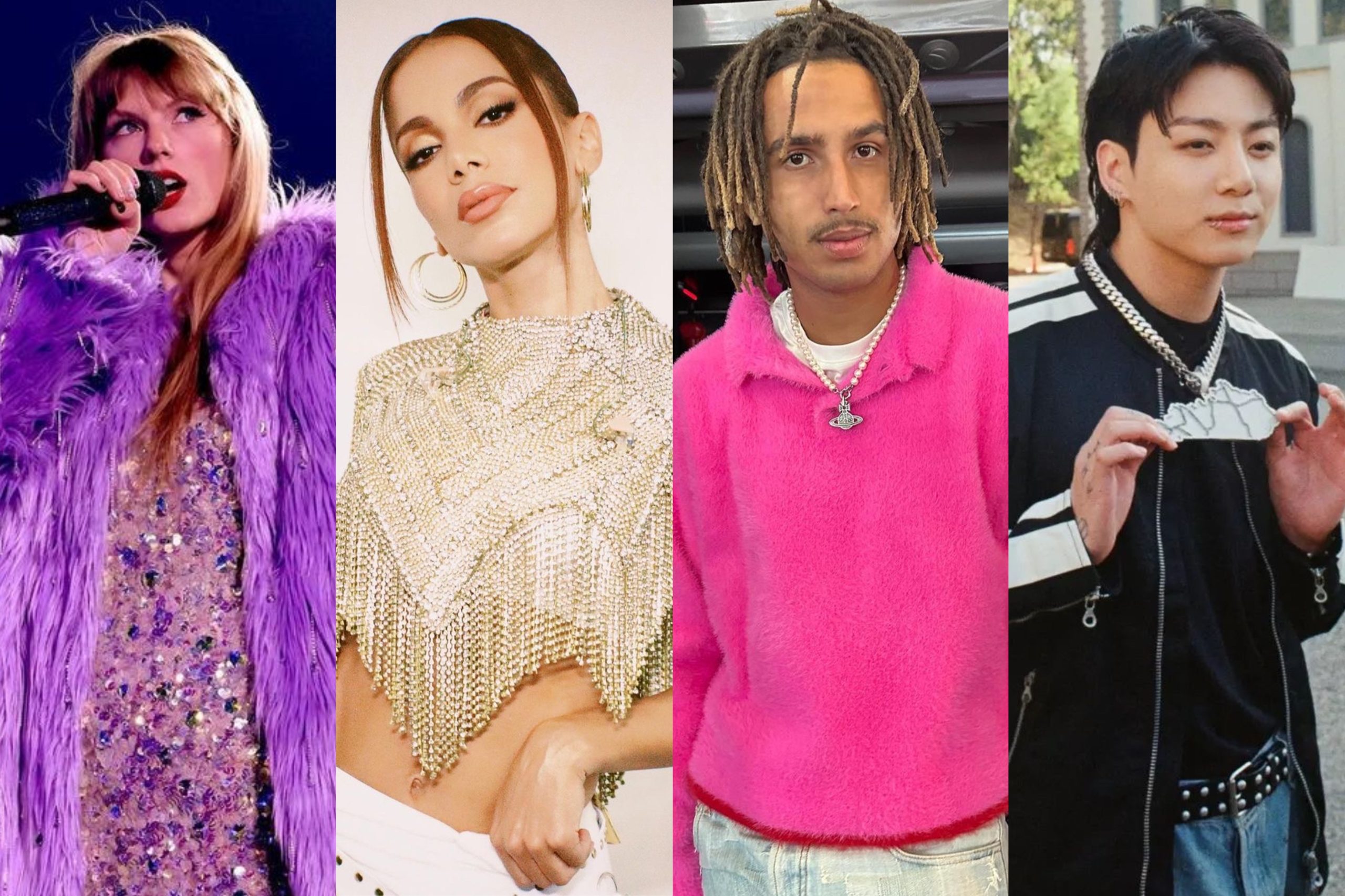 Taylor Swfit, Anitta, Matuê e Jungkook, premiados no MTV EMA 2023.