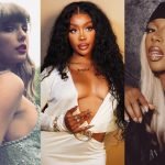 Taylor Swift, Sza e Victoria Monét, cantoras indicadas ao Grammy 2024.