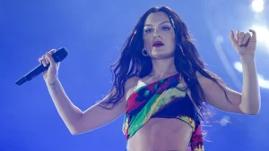 Jessie J durante seu show no Rock in Rio, Brasil.