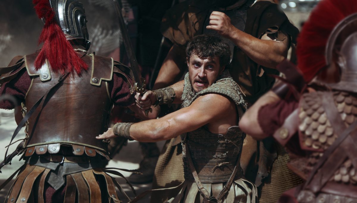 Paul Mescal em Gladiador II.