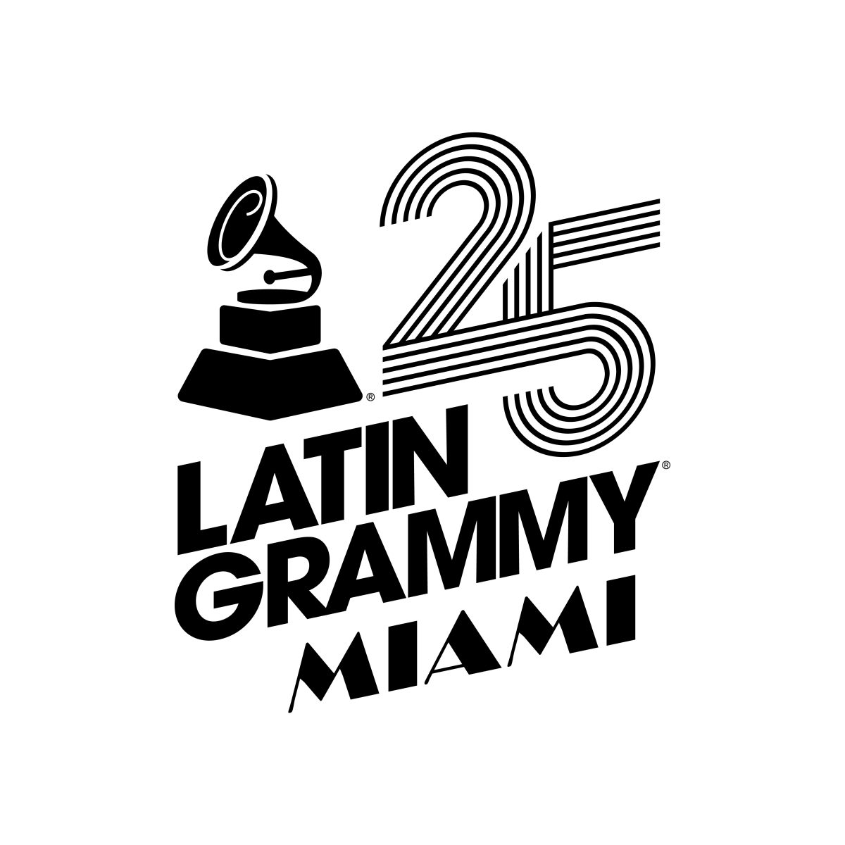 Logo oficial do Grammy Latino edição 25