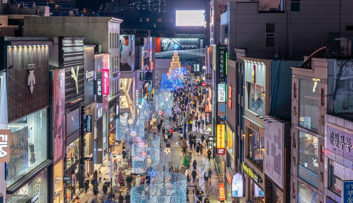 Natal em Busan na Coreia do Sul