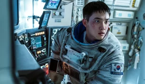 Do Kyung-soo (D.O.), integrante do grupo de K-pop EXO como astronauta.