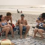 Belly (Lola Tung), Jeremiah (Gavin Casalegno), Conrad (Christopher Briney), Steven (Sean Kaufman), and Taylor (Rain Spencer) in THE SUMMER I TURNED PRETTY Photo: Erika Doss © AMAZON CONTENT SERVICES LLC
