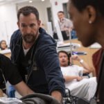 Patrick Ball, Noah Wyle e Tracy Ifeachor em The Pitt