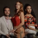 Paolla Oliveira (A Força do Querer, 2017), Bella Campos (Vale Tudo, 2025) e Emílio Dantas (Vai na Fé, 2023) elenco de A Estranha na Cama