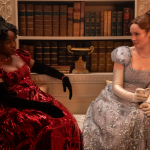 Francesca (Hannah Dodd) e Michaela Stirling (Masali Baduza) na quarta temporada de Bridgerton