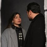 Çağatay Ulusoy e Demet Özdemir se encarando em cena de Eşref Rüya