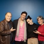 Tony Ramos, Rafael Infante, Cleo Pires e Gloria Pires durante a leitura de roteiro de Se Eu Fosse Você 3 (créditos: Eny Miranda)