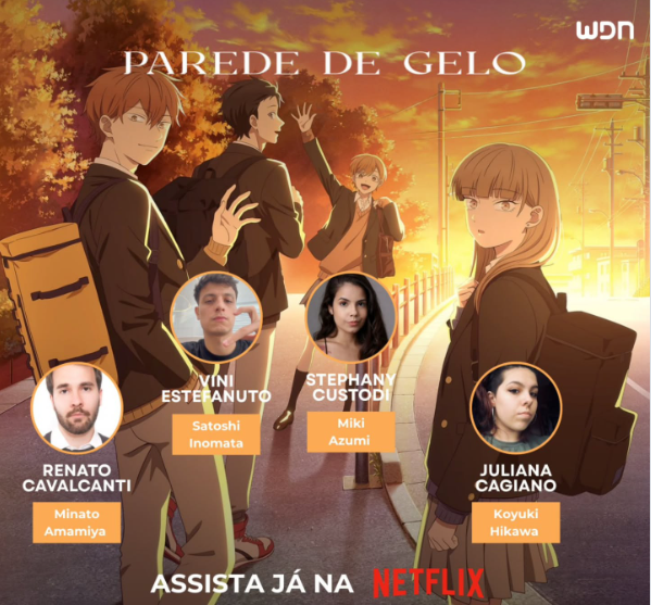 Dubladores brasileiros do anime parede de gelo