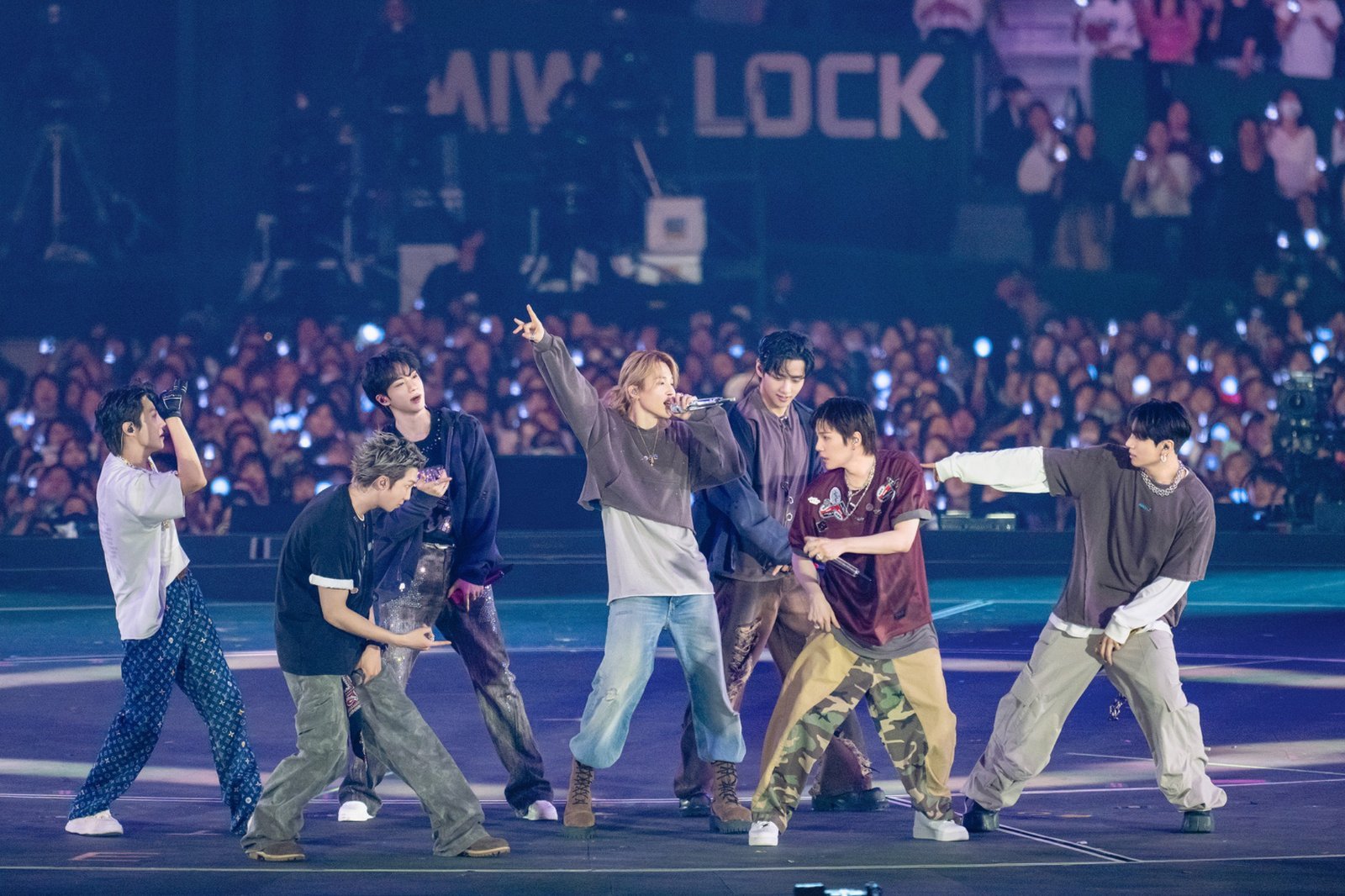 Integrantes do BTS.