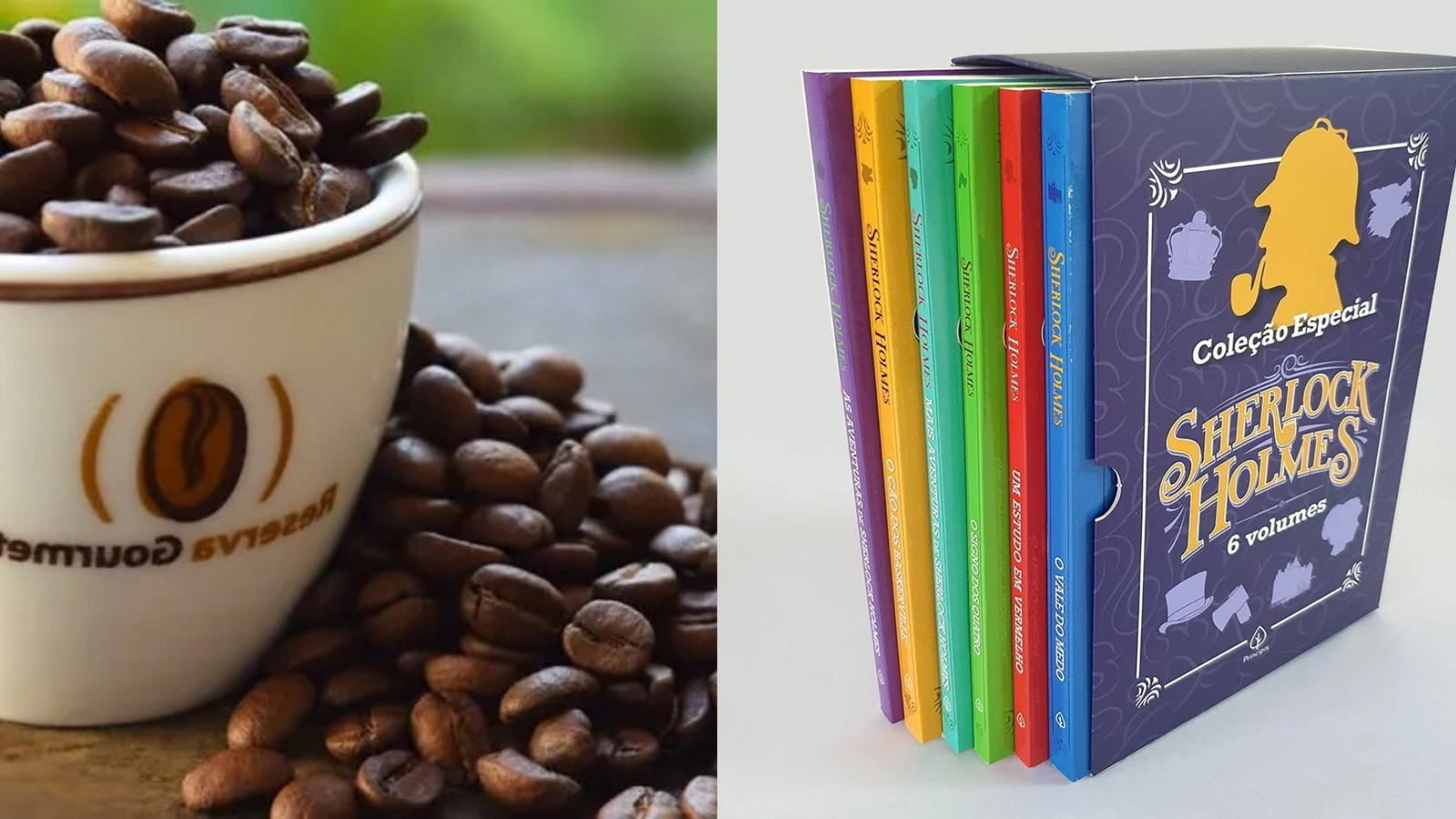 Café Gourmet e Box Sherlock Holmes