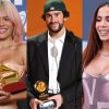 Karol G, Bad Bunny e Anitta, artistas indicados ao Grammy Latino 2024.